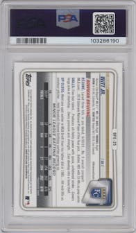 Bobby Witt Jr. from the 2020 Bowman 1st Edition set graded by PSA and given an overall grade of 9.