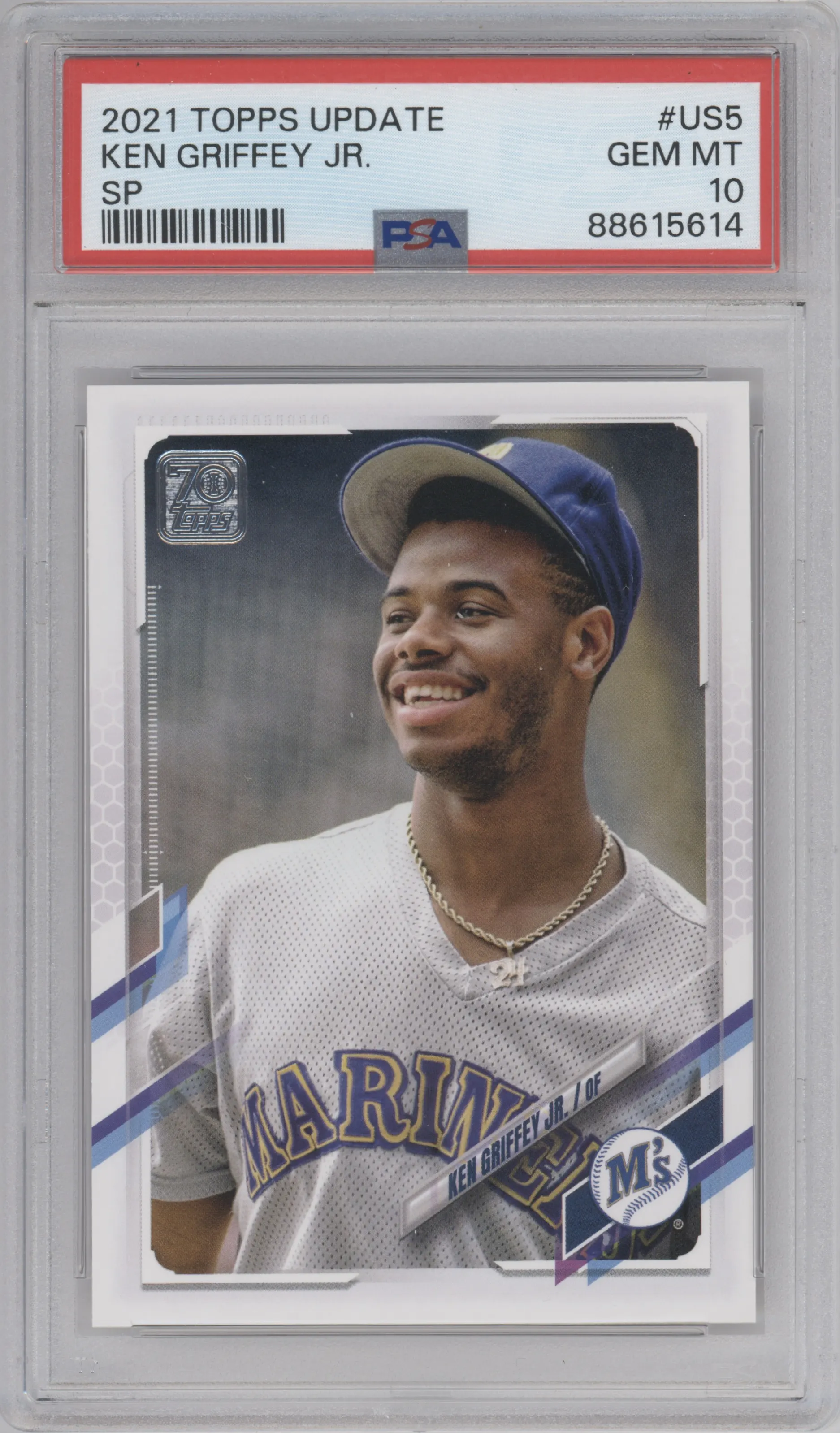 2021 Topps Update Variation Ken Griffey Jr. #US5 PSA 10