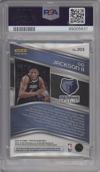 GG Jackson II from the 2023-24 Panini Spectra set graded by PSA and given an overall grade of 9.