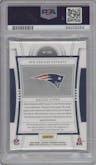 Bailey Zappe from the 2022 Panini National Treasures set graded by PSA and given an overall grade of 8.