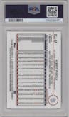 Albert Pujols from the 2024 Topps Chrome set featuring a Orange Refractor parallel graded by PSA and given an overall grade of 10.