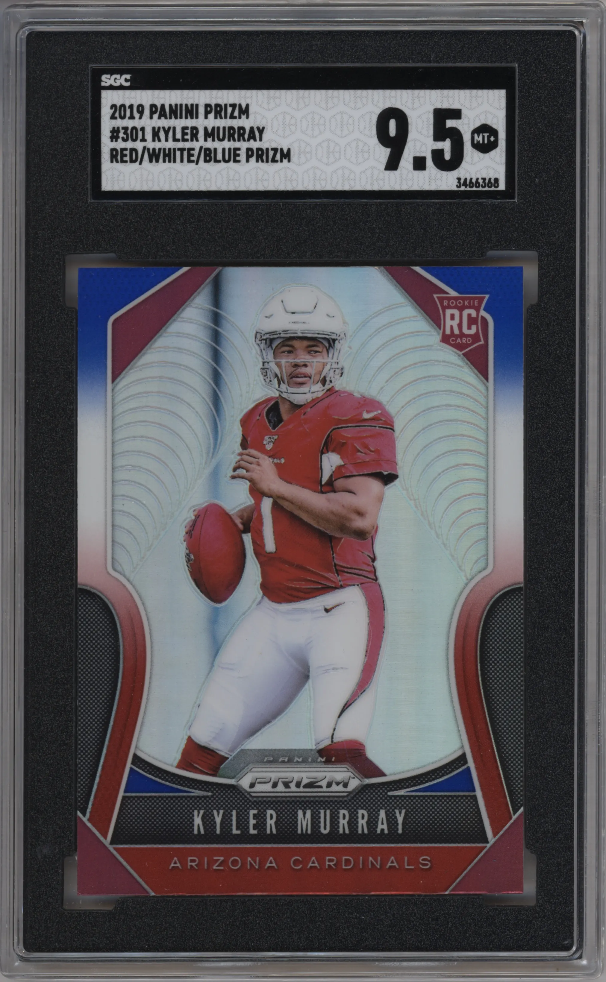 2019 Panini Prizm Kyler Murray Red/White/Blue Prizm SGC 9.5