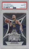 Stephen Curry from the 2023-24 Panini Mosaic set graded by PSA and given an overall grade of 10.