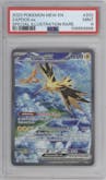 Zapdos EX from the 2023 Pokemon SV set graded by PSA and given an overall grade of 9.