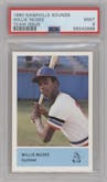 Willie McGee from the 1980 Nashville Sounds set graded by PSA and given an overall grade of 9.