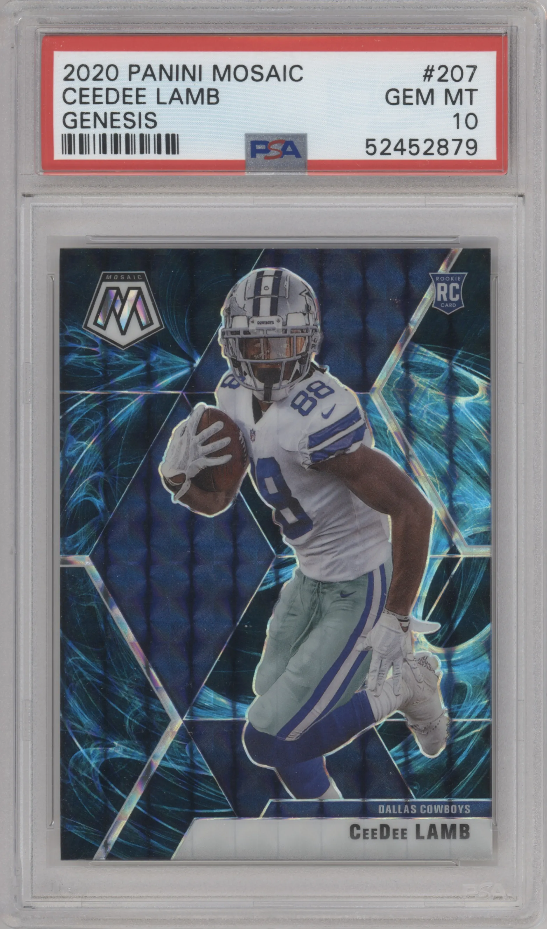 2020 Panini Mosaic CeeDee Lamb Genesis PSA 10