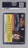 Michael Jordan from the 1992-93 Topps Archives set graded by PSA and given an overall grade of 8.
