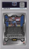 Jahmyr Gibbs from the 2023 Panini Prizm set featuring a Disco parallel graded by PSA and given an overall grade of 10.