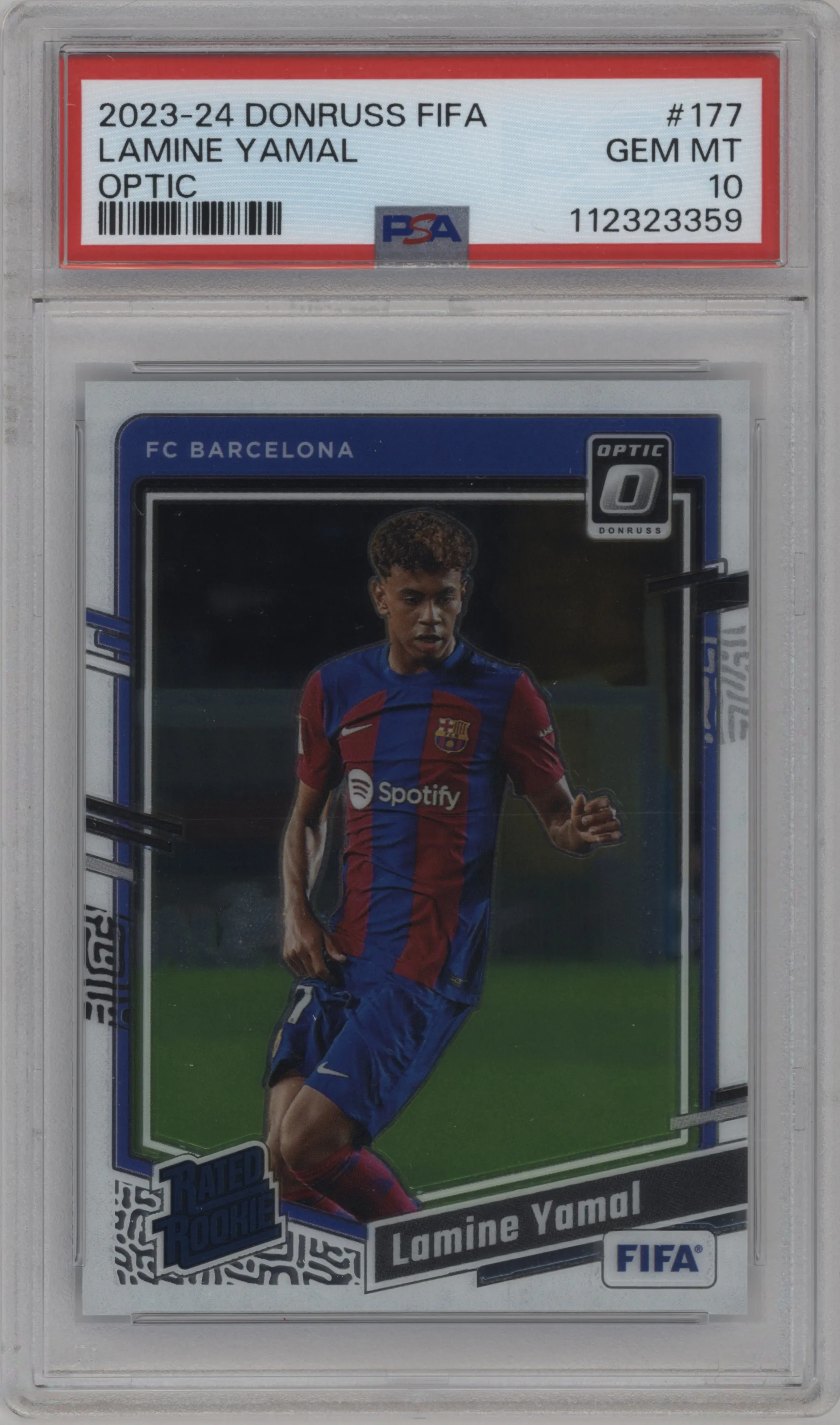 2023 Panini Donruss Opt.Rtd.Rke. Lamine Yamal #177 PSA 10