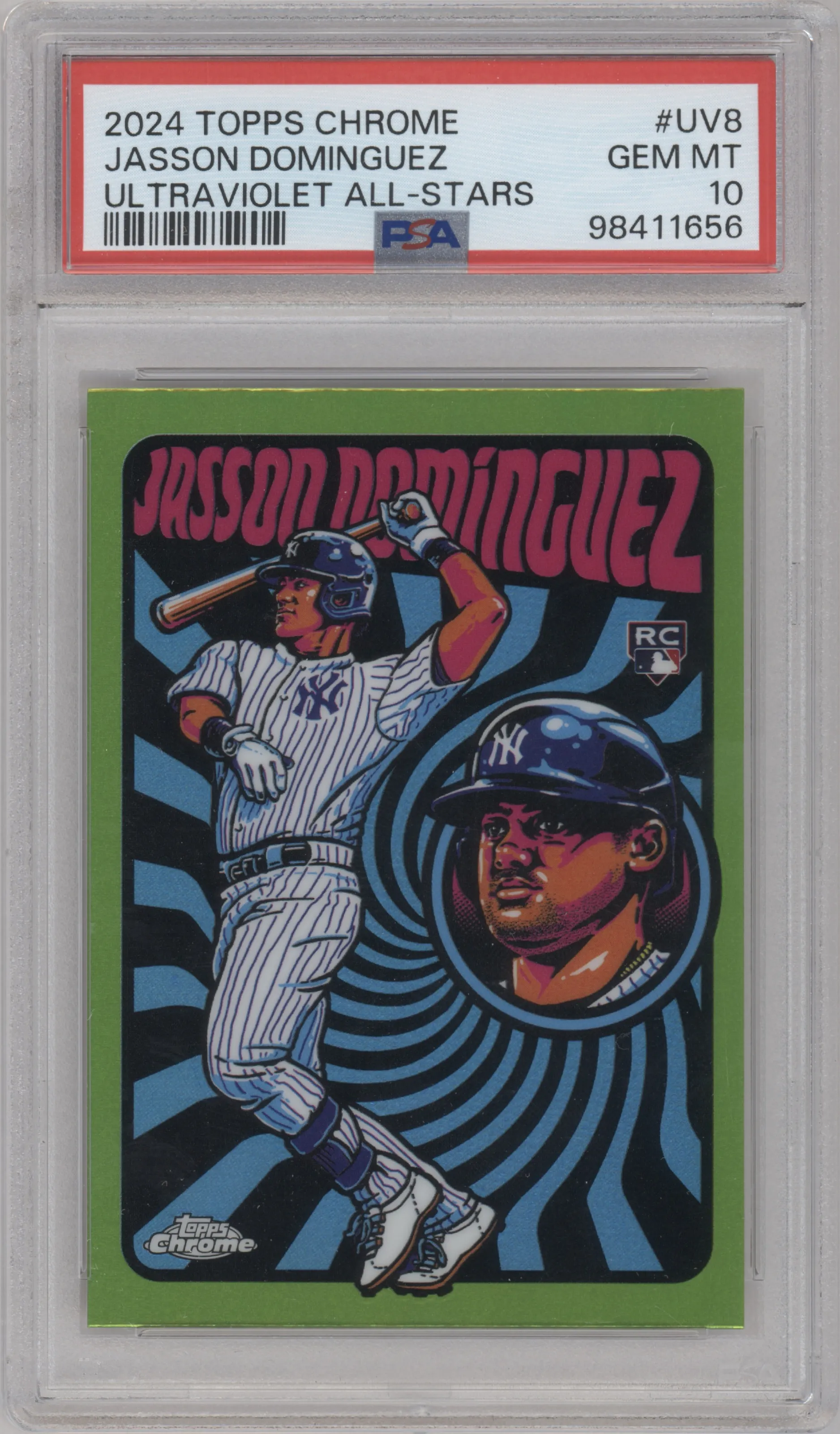 2024 Topps Chrome Ultraviolet All-Stars Jasson Dominguez #UV-8 PSA 10