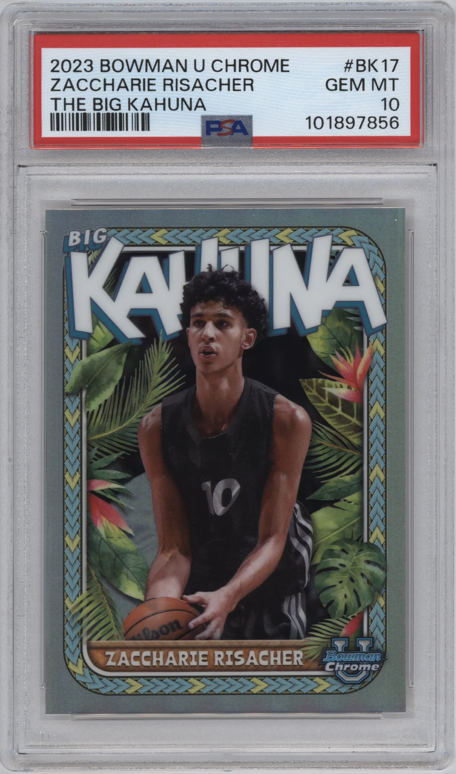 2023 Bowman U Chrome The Big Kahuna Zaccharie Risacher PSA 10