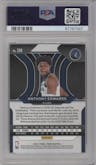 Anthony Edwards from the 2020-21 Panini Prizm set graded by PSA and given an overall grade of 8.