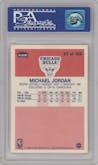 Michael Jordan from the 1986-87 Fleer set graded by PSA and given an overall grade of 6.