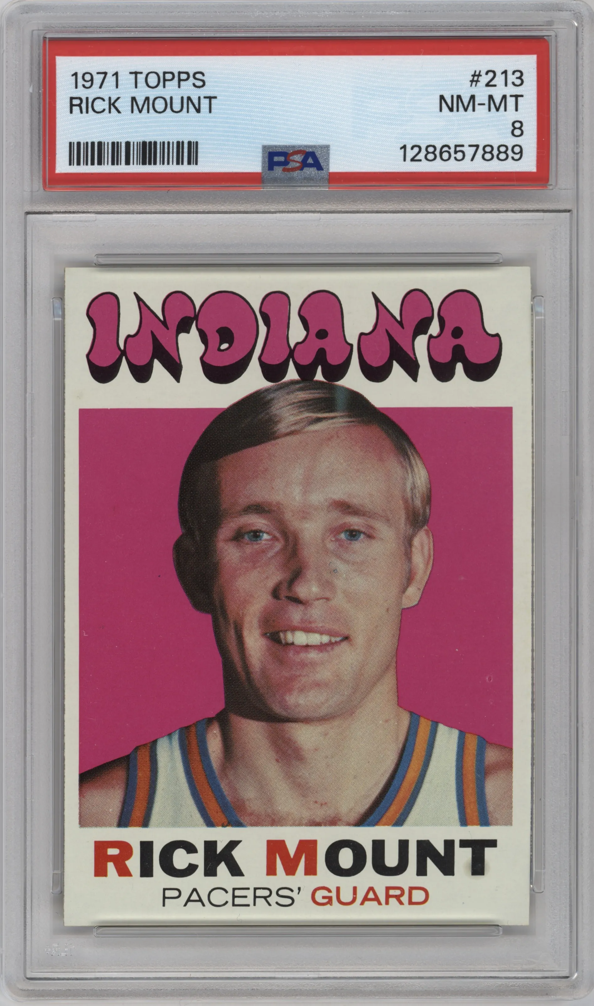 1971 Topps Rick Mount PSA 8