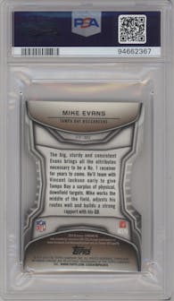 Mike Evans  from the 2014 Bowman Chrome set graded by PSA and given an overall grade of 10.