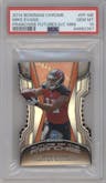 Mike Evans  from the 2014 Bowman Chrome set graded by PSA and given an overall grade of 10.
