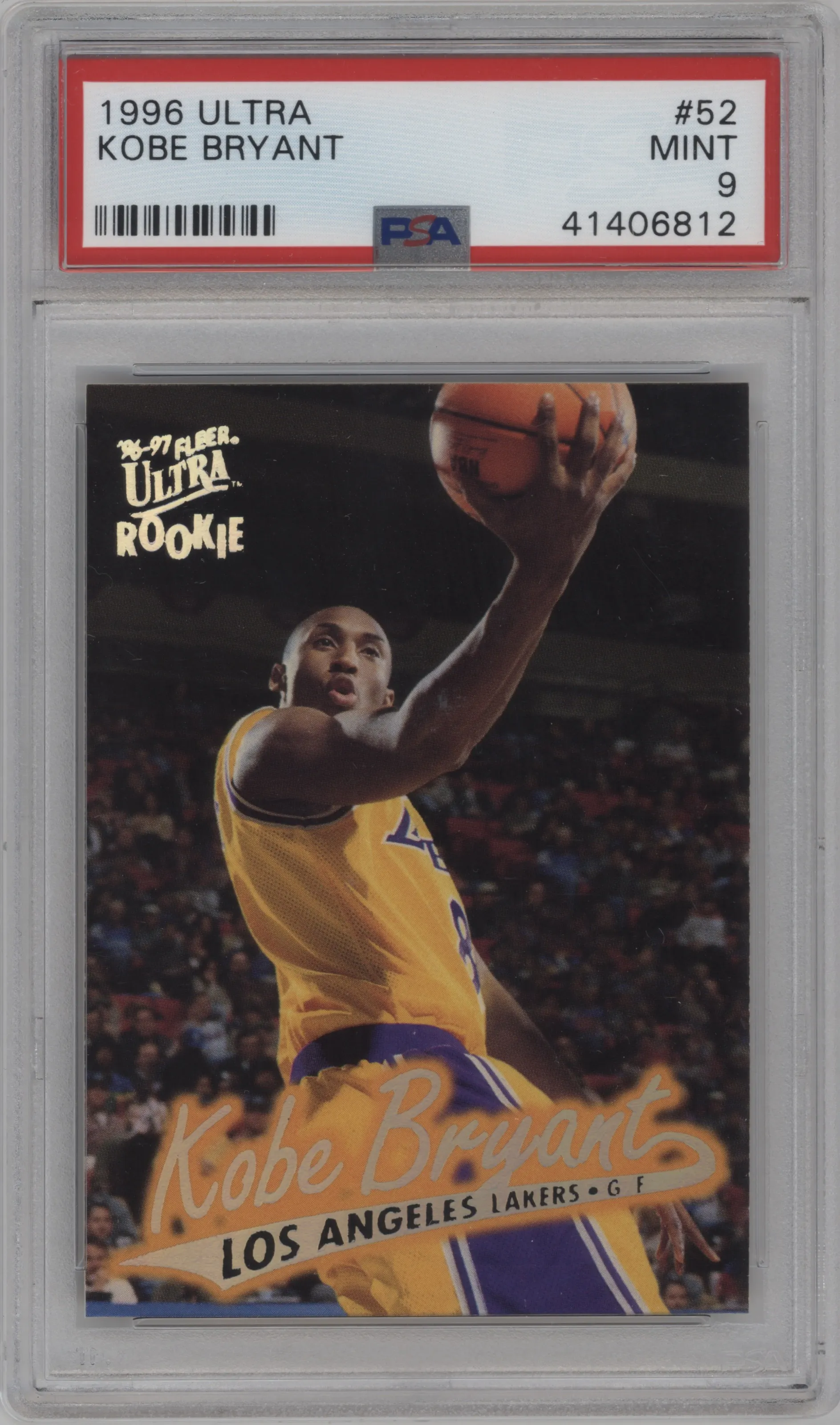 1996 Fleer Ultra Kobe Bryant #52 PSA 9
