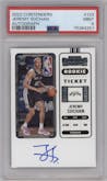 Jeremy Sochan from the 2022-23 Panini Contenders set graded by PSA and given an overall grade of 9.