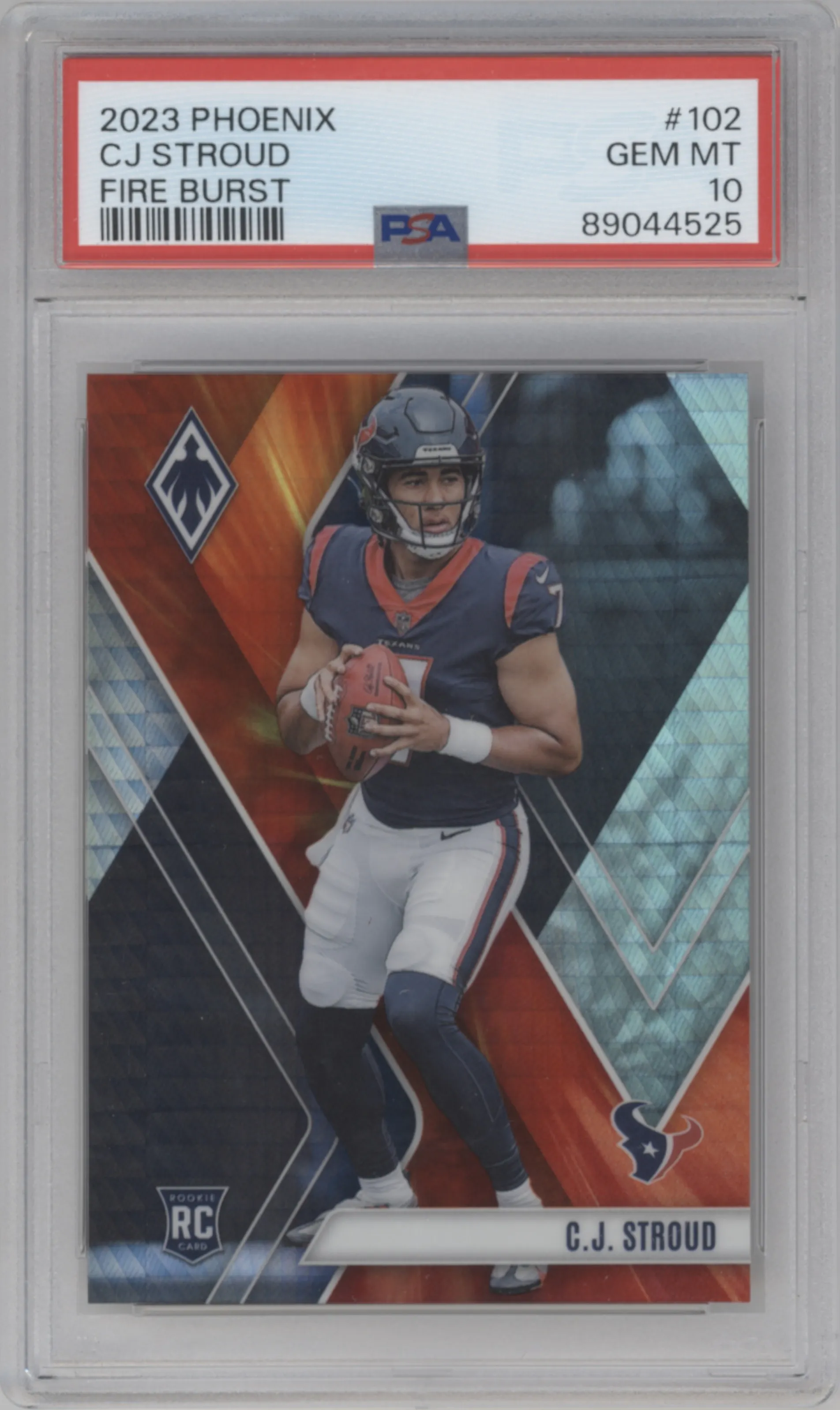 2023 Panini Phoenix C.J. Stroud Fire Burst #102 PSA 10