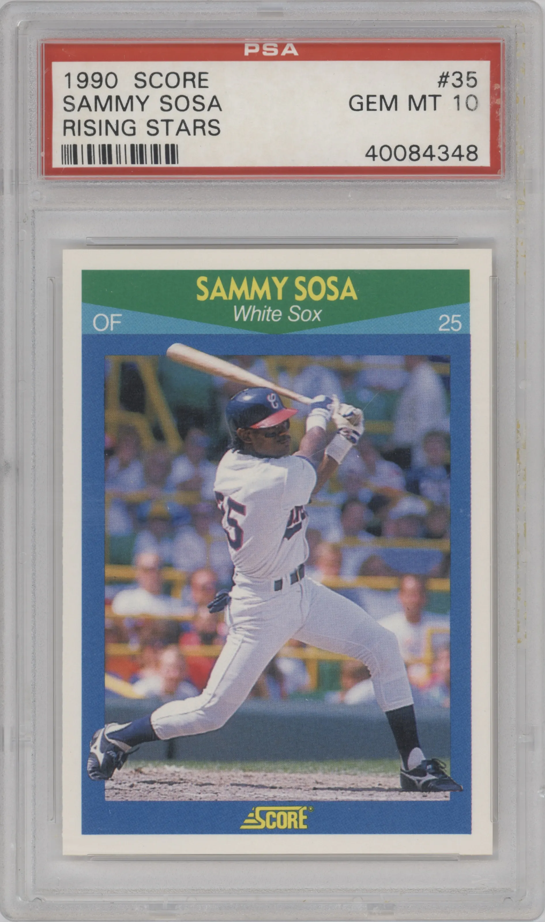 1990 Score Sammy Sosa #35 PSA 10