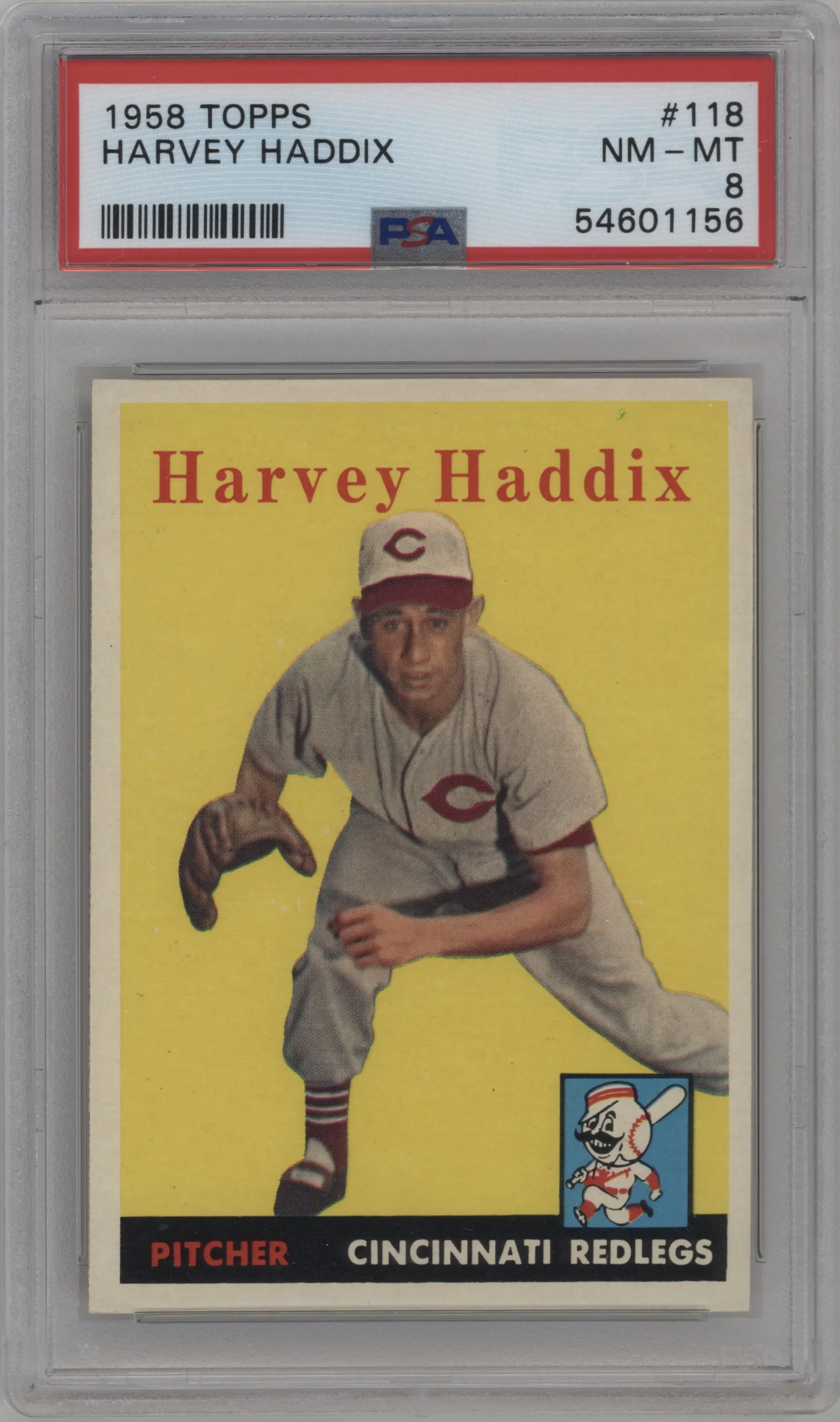 1958 Topps Harvey Haddix PSA 8