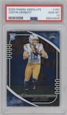 Justin Herbert  from the 2020 Panini Absolute set graded by PSA and given an overall grade of 10.