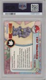 Machoke from the 1999 Pokemon set graded by PSA and given an overall grade of 8.