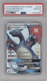 Charizard GX from the 2019 Pokemon S&M  set graded by PSA and given an overall grade of 10.
