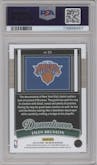 Jalen Brunson from the 2023-24 Panini One and One set graded by PSA and given an overall grade of 10.