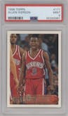 Allen Iverson from the 1996-97 Topps set graded by PSA and given an overall grade of 9.