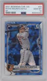 Ryan Mountcastle from the 2021 Bowman Chrome Sapphire set graded by PSA and given an overall grade of 10.
