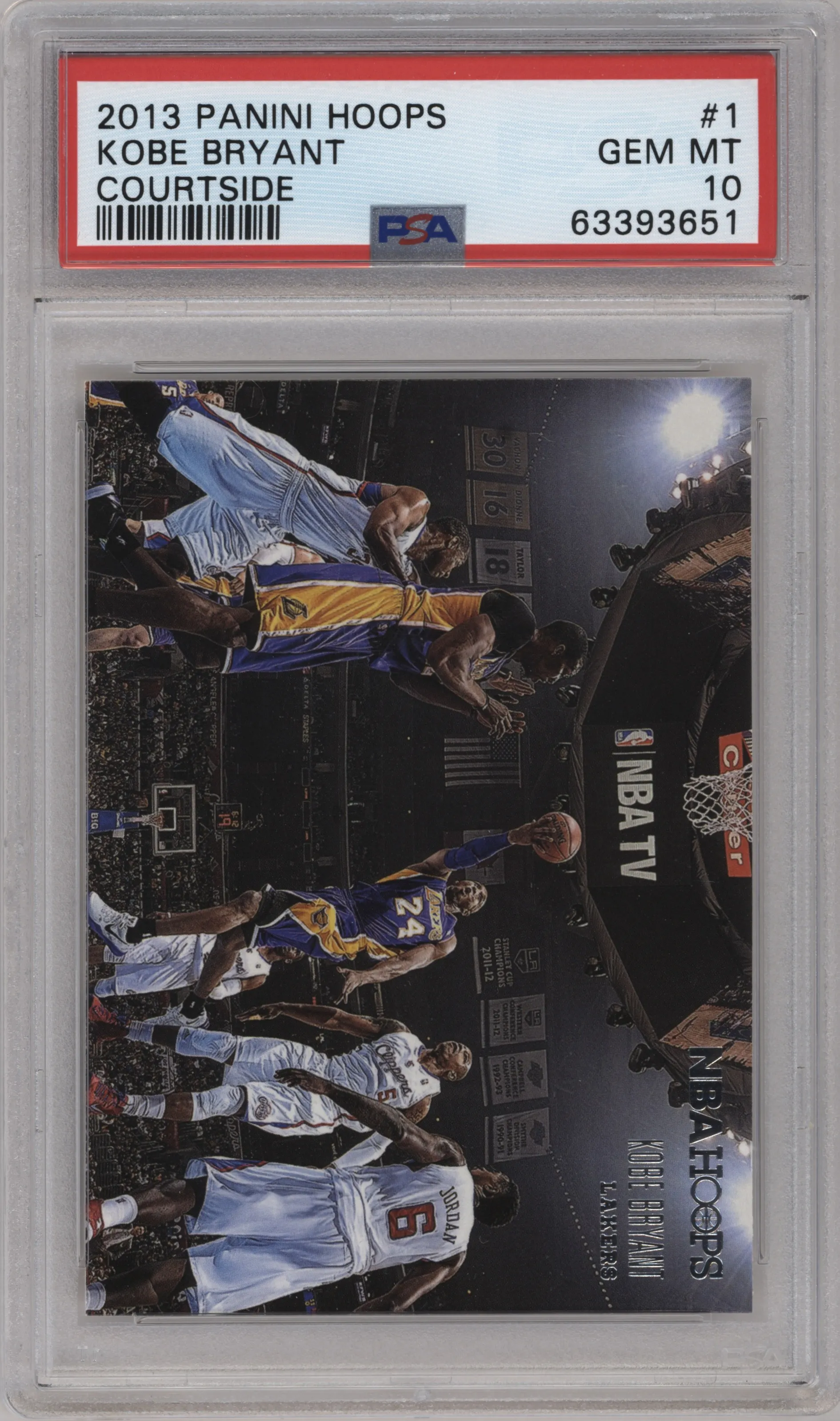 2013 Panini NBA Hoops Courtside Kobe Bryant #1 PSA 10