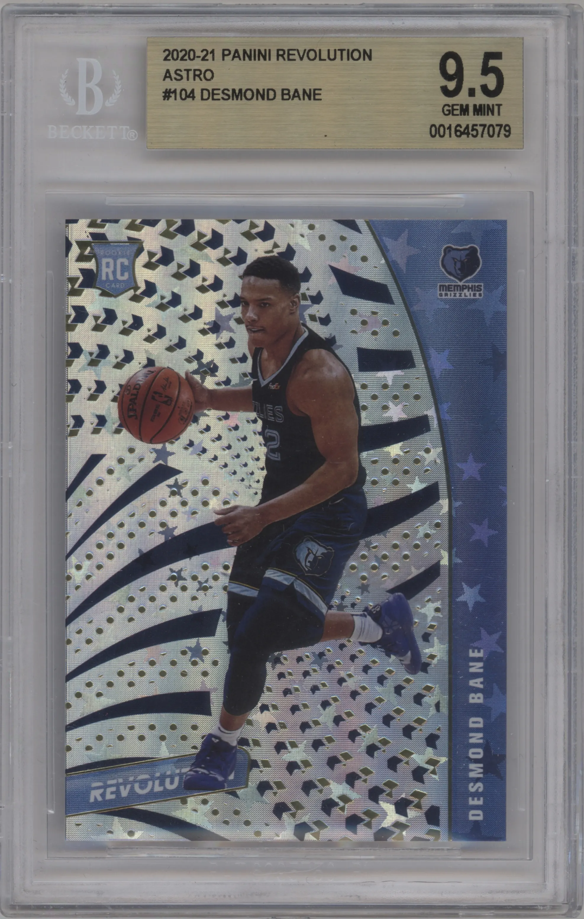 2020 Panini Revolution Desmond Bane Astro BGS 9.5