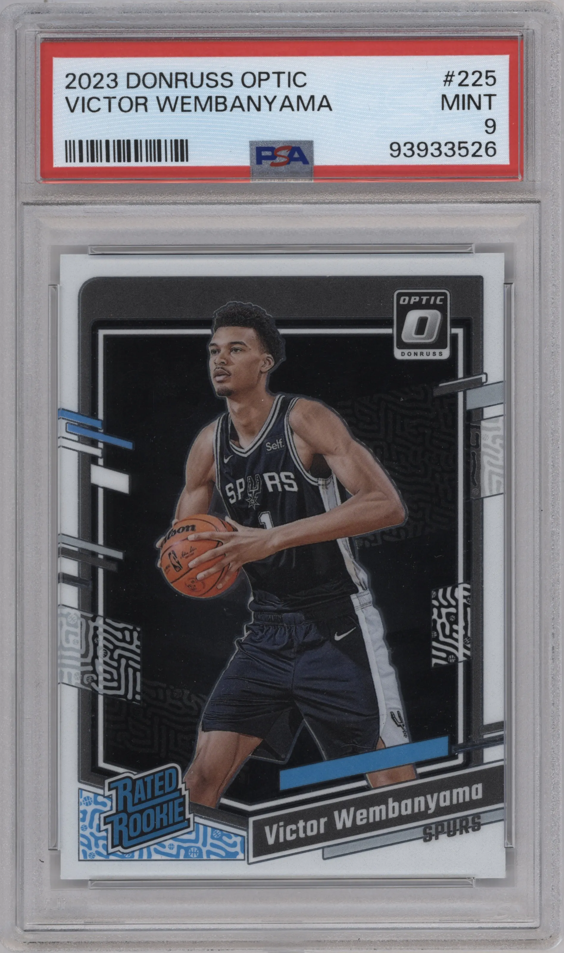 2023 Donruss Optic Rated Rookie Victor Wembanyama PSA 9