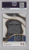 Anthony Richardson from the 2023 Panini Select set featuring a Red Prizm parallel graded by PSA and given an overall grade of 10.