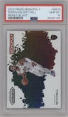 Donovan Mitchell from the 2023-24 Panini Prizm Monopoly set graded by PSA and given an overall grade of 10.