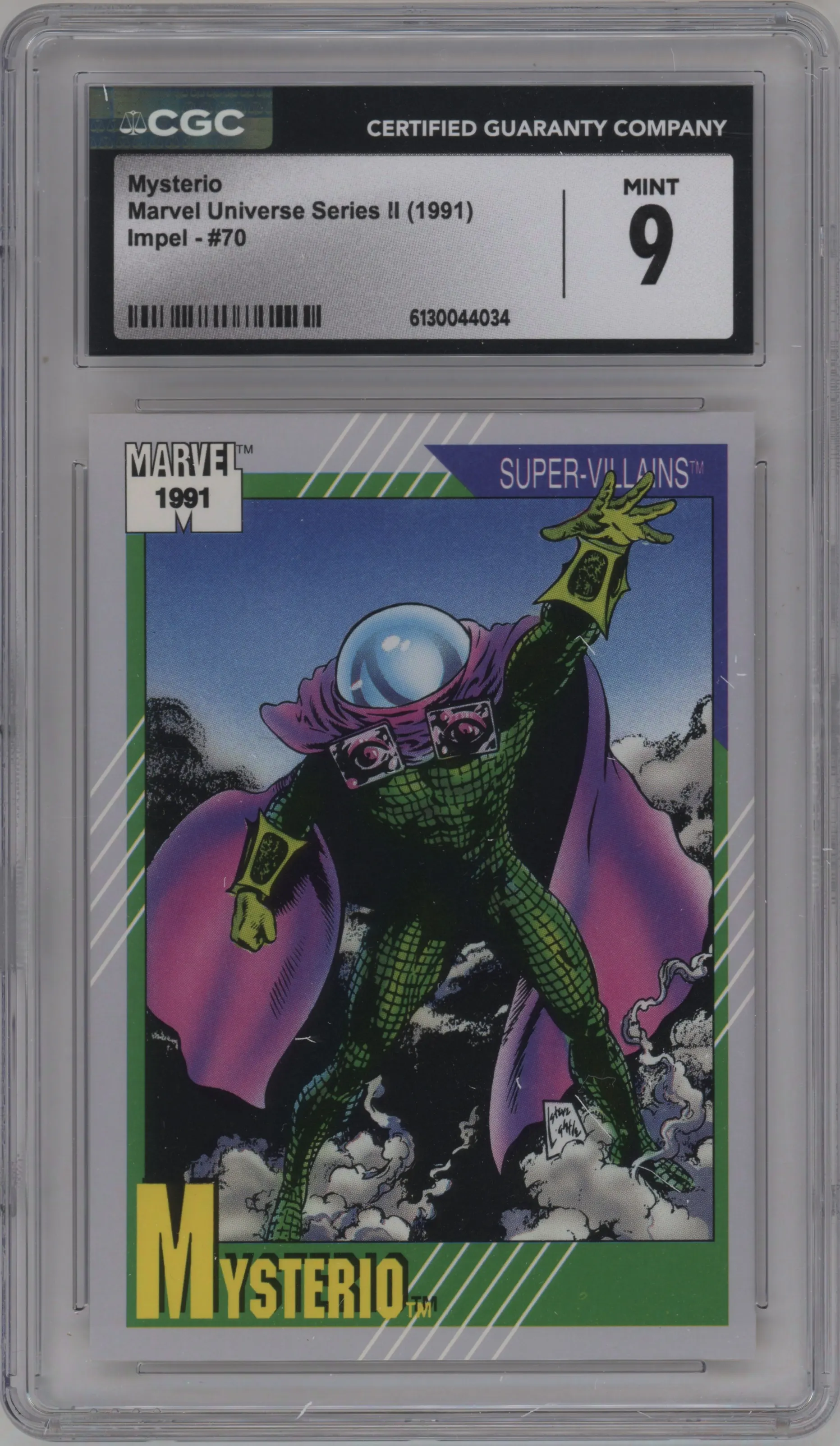 1991 Impel Marvel Universe Mysterio #70 CGC 9