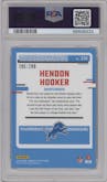 Hendon Hooker from the 2023 Donruss Optic set featuring a Aqua parallel graded by PSA and given an overall grade of 10.