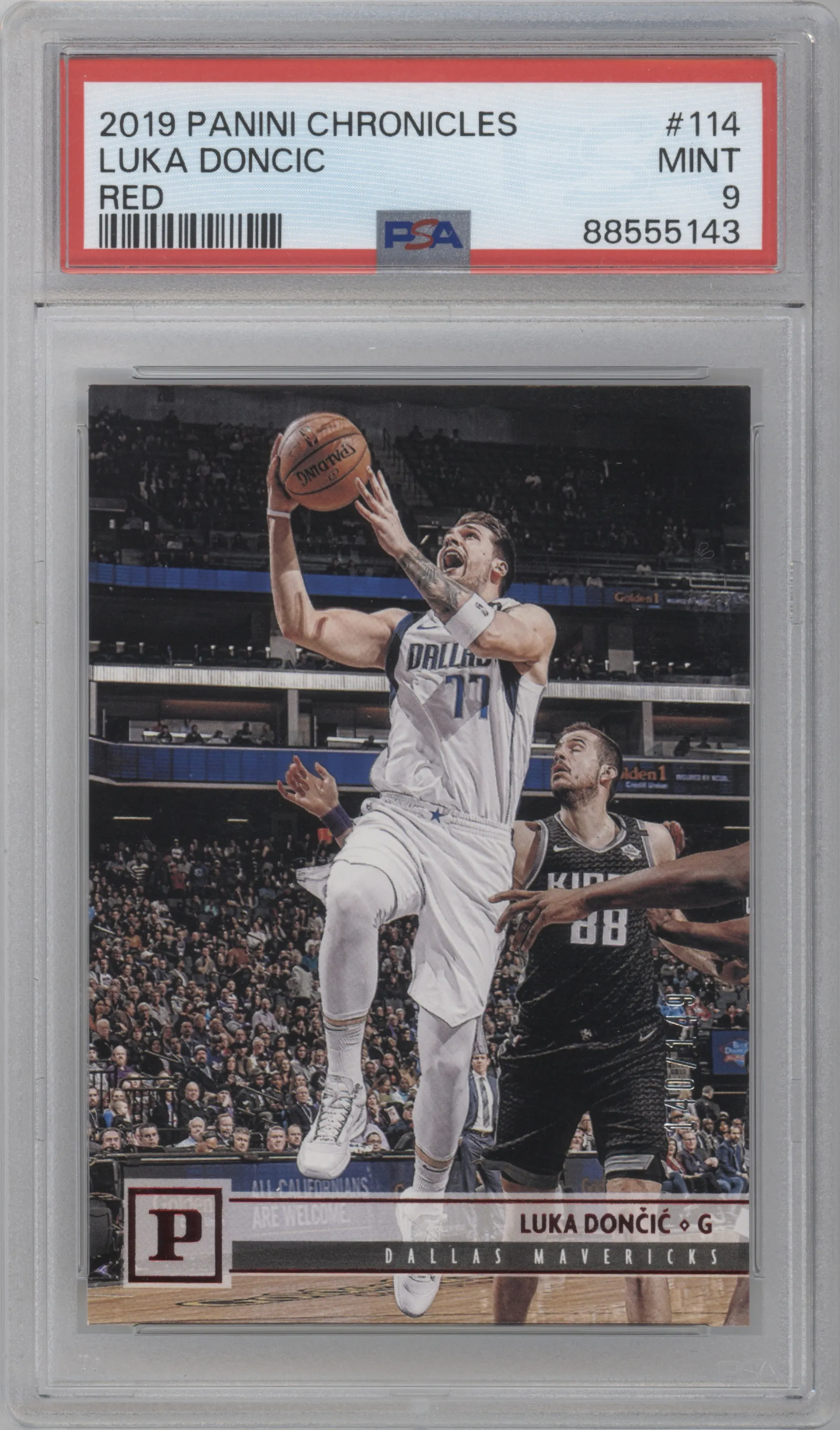 2019 Panini Chronicles Luka Doncic Red PSA 9