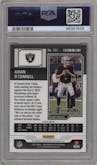 Aidan O'Connell  from the 2023 Panini Contenders Optic set featuring a Purple Pulsar parallel graded by PSA and given an overall grade of 10.