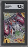 Deion Sanders from the 1992 Upper Deck set graded by SGC and given an overall grade of 9.5.