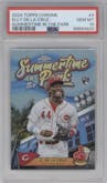 Elly De La Cruz from the 2024 Topps Chrome set graded by PSA and given an overall grade of 10.