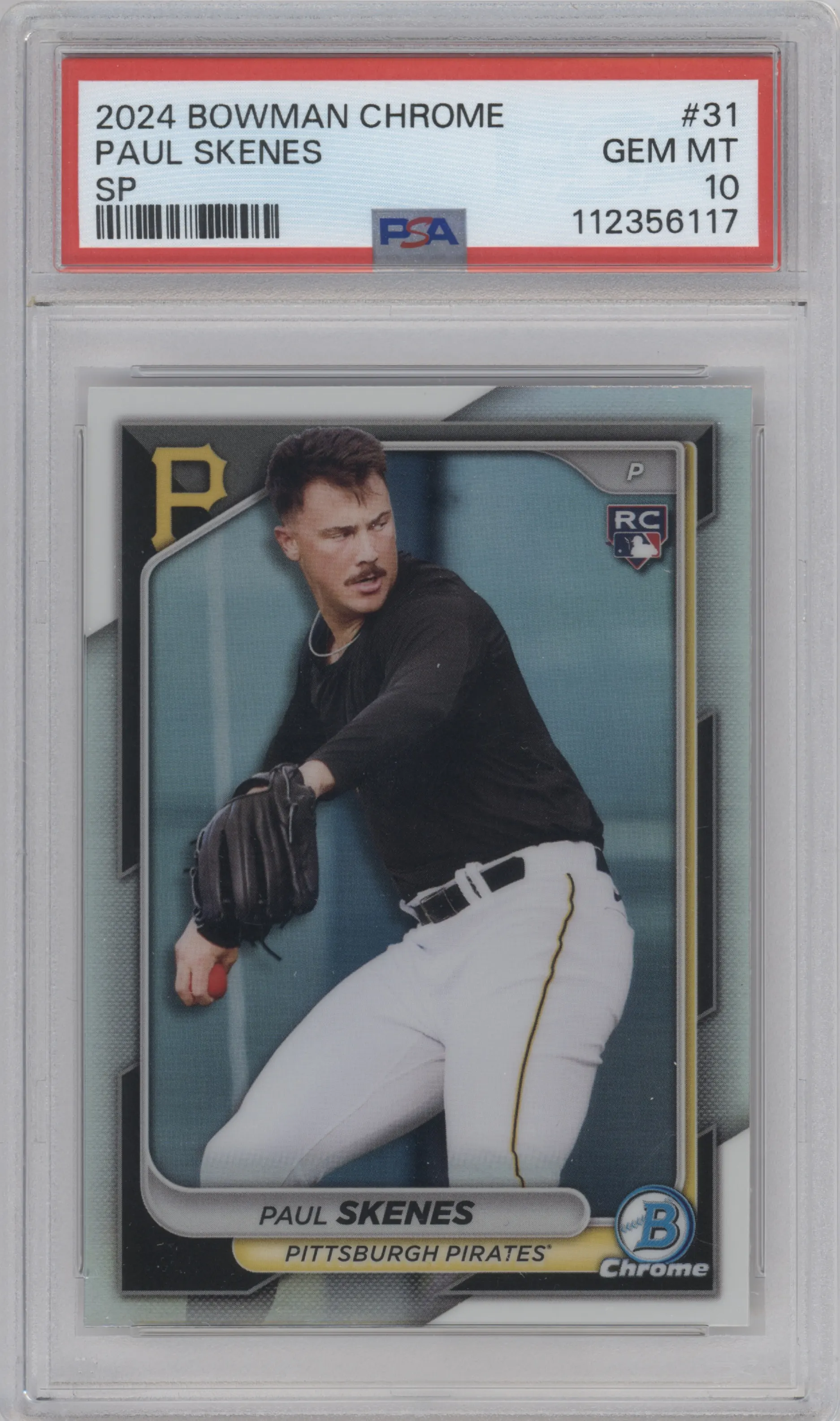 2024 Bowman Chrome Image Var. Paul Skenes PSA 10