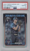 Paul Skenes from the 2024 Topps Chrome Update set graded by PSA and given an overall grade of 10.