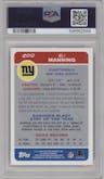 Eli Manning from the 2004 Topps Bazooka set graded by PSA and given an overall grade of 10.