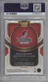 Rayan Rupert from the 2023-24 Panini Select  set featuring a Gold Prizm parallel graded by PSA and given an overall grade of 9.