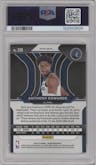 Anthony Edwards from the 2020-21 Panini Prizm set featuring a Red Ice parallel graded by PSA and given an overall grade of 9.