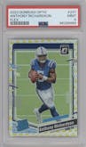 Anthony Richardson from the 2023 Donruss Optic set featuring a Flex parallel graded by PSA and given an overall grade of 9.
