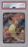 Charizard ex from the 2023 Pokemon SV JPN set graded by PSA and given an overall grade of 10.