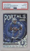Anthony Richardson from the 2023 Panini Prizm set featuring a No Huddle parallel graded by PSA and given an overall grade of 10.